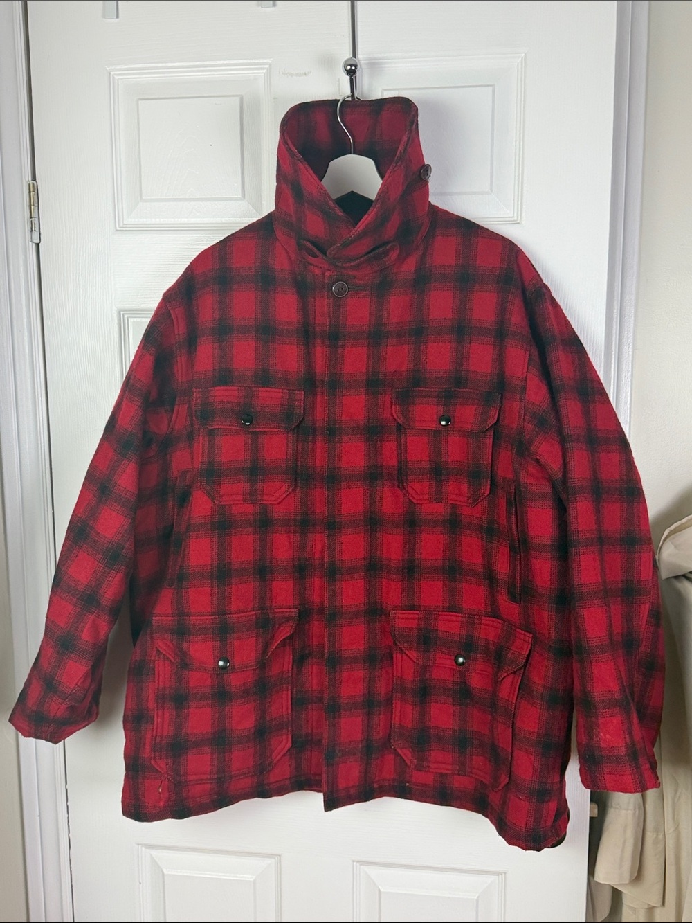 Vintage Woolrich mackinaw hunting coat men’s size 46